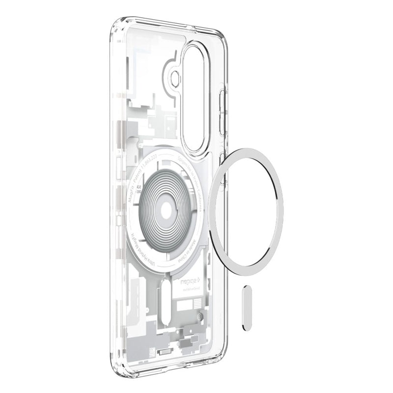 Spigen Ultra Hybrid Mag MagSafe dėklas Samsung Galaxy S26+ (Zero One White)