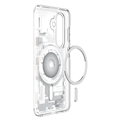 Spigen Ultra Hybrid Mag MagSafe dėklas Samsung Galaxy S26+ (Zero One White)