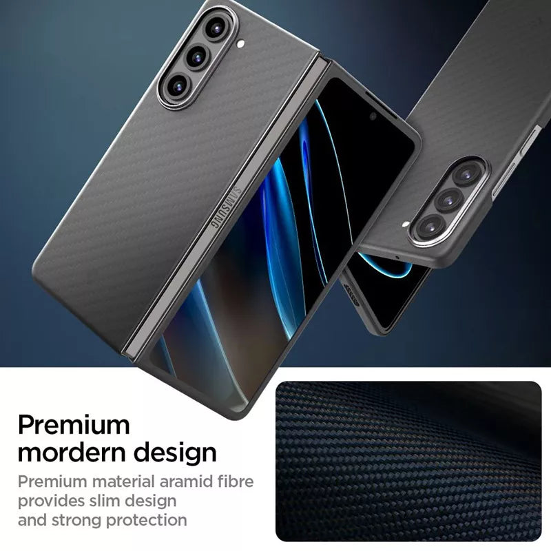 Spigen Airskin Pro – dėklas, skirtas „Samsung Galaxy Z Fold 5“ (juodas)