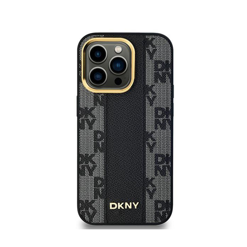 DKNY odos dėžutės rašto mono raštas MagSafe – dėklas, skirtas iPhone 14 Pro Max (juodas)