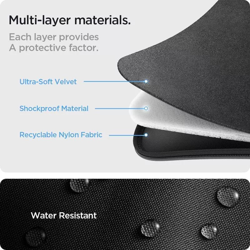 Spigen Basic nešiojamojo kompiuterio dėklas - 15" / 16" nešiojamojo kompiuterio dėklas (juodas)