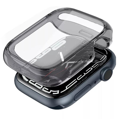 Spigen Ultra Hybrid – dėklas, skirtas „Apple Watch 7/8/9 41 mm“ (skaidrus)
