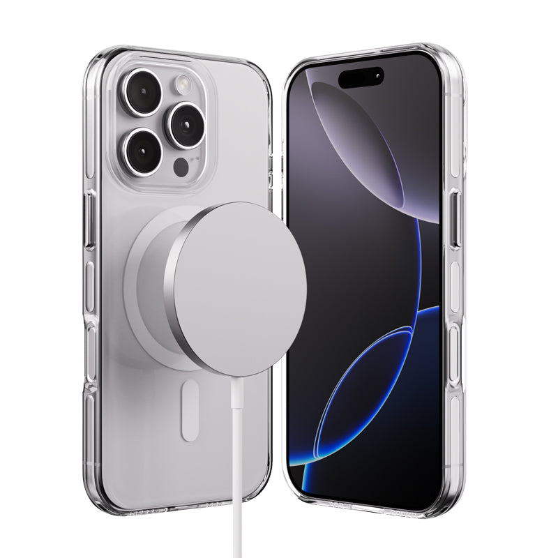 Crong Clear MAG Pro – iPhone 16 Pro MagSafe dėklas (Skaidrus)