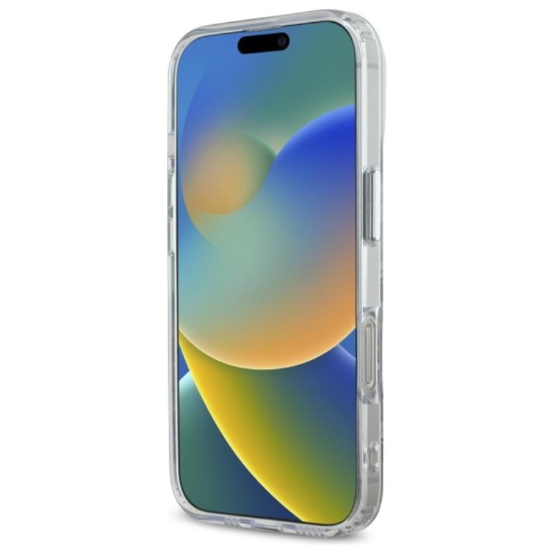 Karl Lagerfeld IML Monogram Karl & Choupette Head MagSafe – dėklas iPhone 16 Pro (skaidrus)