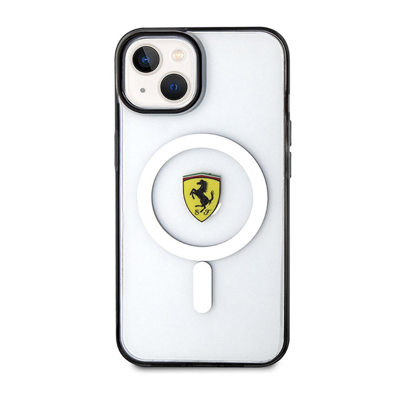 Ferrari Outline Magsafe – dėklas iPhone 14 Plus (permatomas)