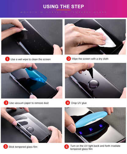 Mocolo 3D UV stiklas – UV apsauginis viso ekrano stiklas Samsung Galaxy S22+