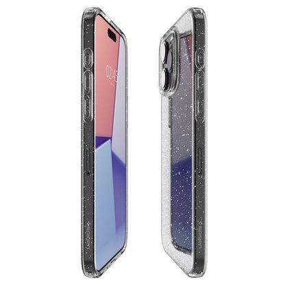 Spigen Liquid Crystal Glitter – dėklas, skirtas „iPhone 15 Pro Max“ (permatomas)