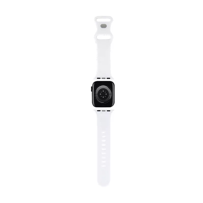 Hello Kitty Silikoninis dirželis „Bows & Stripes“ – Apple Watch 38/40/41 mm (juodas)