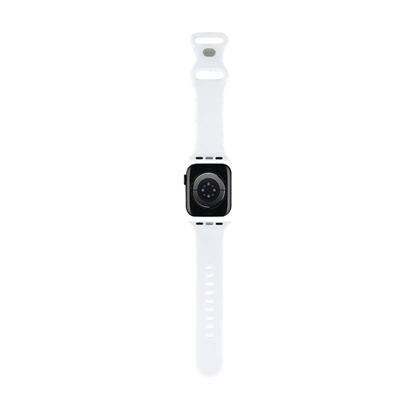 Hello Kitty Silikoninis dirželis „Bows & Stripes“ – Apple Watch 38/40/41 mm (juodas)