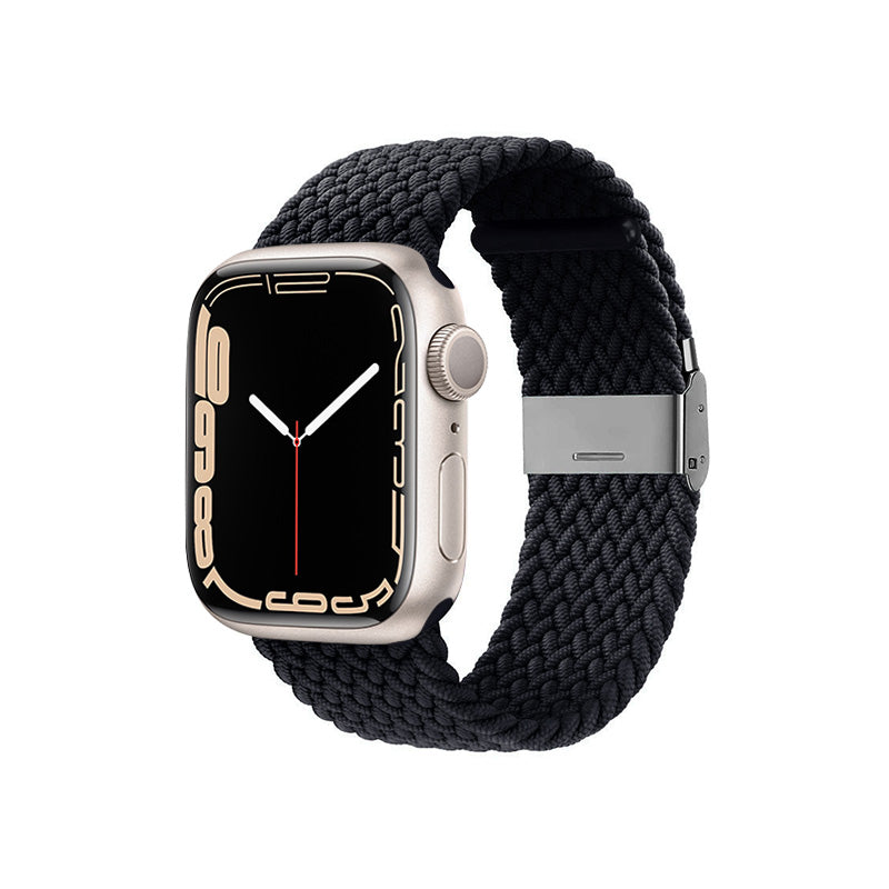Crong Wave Band – Pinta dirželis Apple Watch 44/45/46/49 mm (grafito)