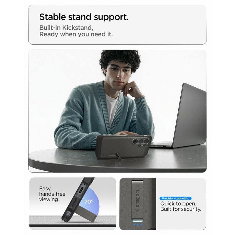 Spigen Tough Armor MagSafe dėklas Samsung Galaxy S26 Ultra (Gunmetal)