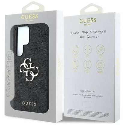 Guess Big 4G Logo Classic Logo – dėklas Samsung Galaxy S25 Ultra (juodas)