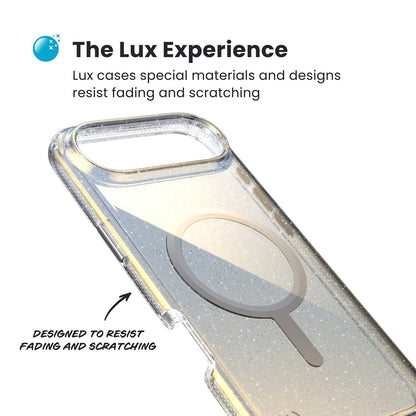 Speck Presidio Lux MagSafe - iPhone Air dėklas (Hyper Mirror Glitter / Sidabro Metalo)