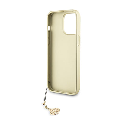 Guess 4G Charms Collection – dėklas, skirtas iPhone 15 Pro Max (pilkas)