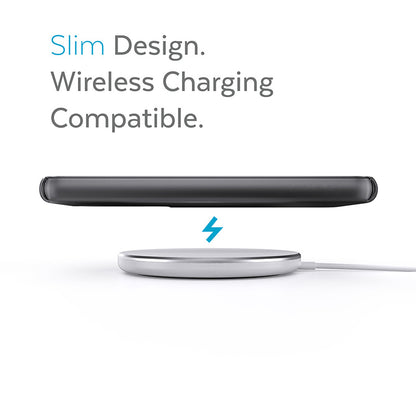 Speck Presidio Perfect-Mist – dėklas, skirtas Samsung Galaxy S22+ su MICROBAN (Obsidiano)