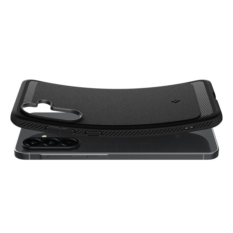 Spigen Rugged Armor – dėklas Samsung Galaxy A56 5G (matinė juoda)