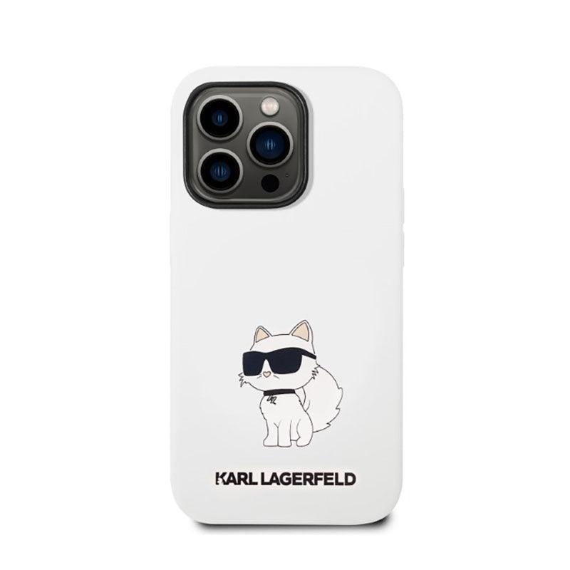 Karl Lagerfeld silikoninis NFT Choupette – dėklas, skirtas „iPhone 14 Pro“ („White“)