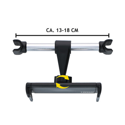 Dunlop – automobilinis galvos atramos laikiklis išmaniajam telefonui / planšetei 12-21 cm