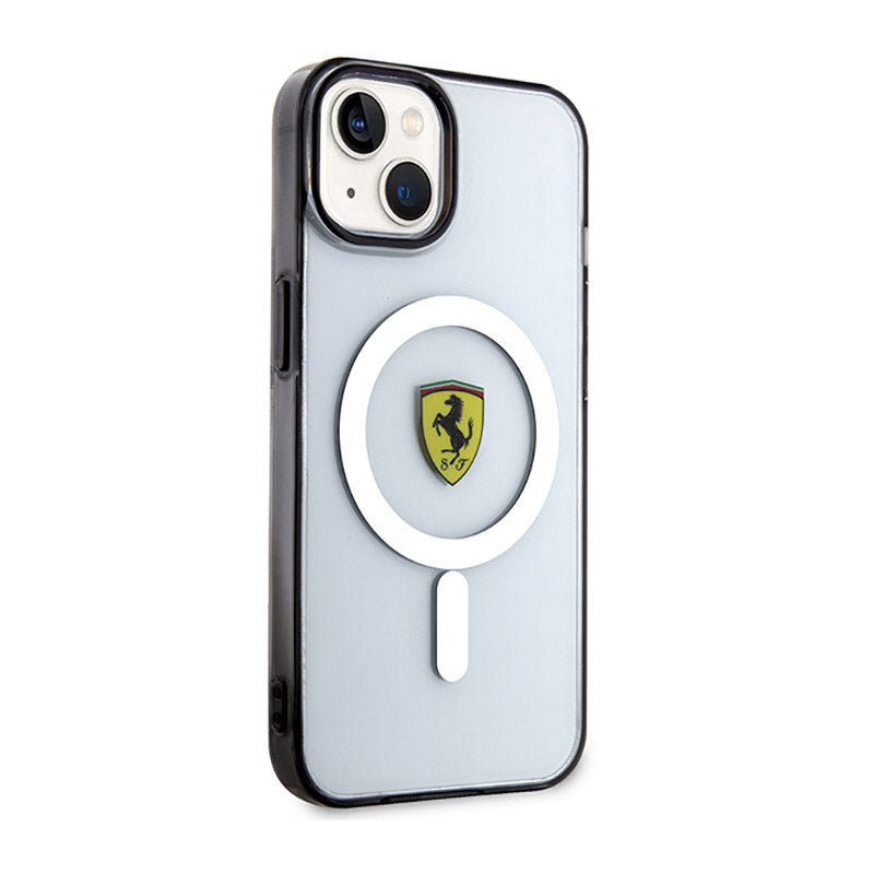 Ferrari Outline Magsafe – dėklas iPhone 14 Plus (permatomas)