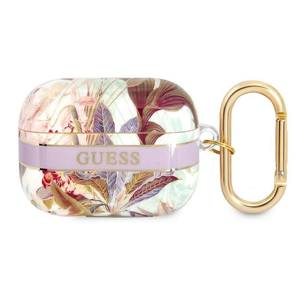 Guess Flower – „Airpods Pro“ dėklas (violetinis)