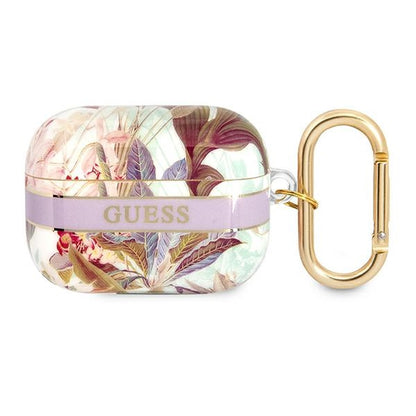 Guess Flower – „Airpods Pro“ dėklas (violetinis)