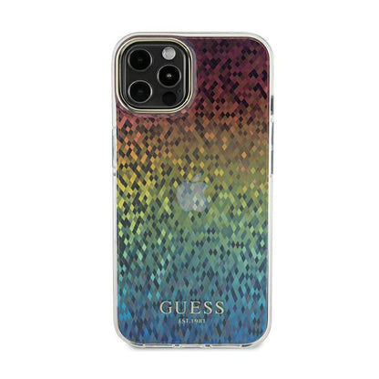 Guess IML Faceted Mirror Disco Iridescent – dėklas, skirtas iPhone 13 Pro (Iridescent)