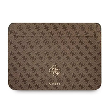 Guess 4G Big Metal Logo kompiuterio dėklas – nešiojamojo kompiuterio dėklas 13" (rudas)