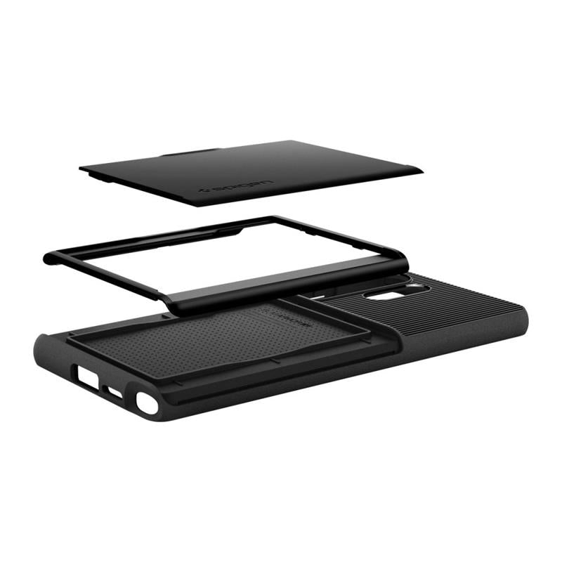 Spigen Slim Armor CS – dėklas, skirtas „Samsung Galaxy S25 Ultra“ (juodas)