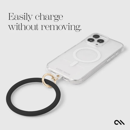 Case-Mate telefono apyrankė – riešo dirželis išmaniajam telefonui (juodas)