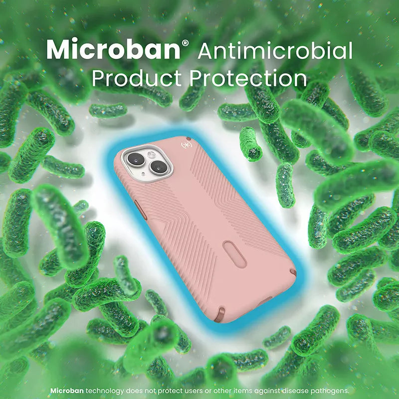 Speck Presidio2 Grip ClickLock & MagSafe – Dėklas, skirtas iPhone 16e / iPhone 15 / iPhone 14 / iPhone 13 (Dahlia Pink/Rose Copper)