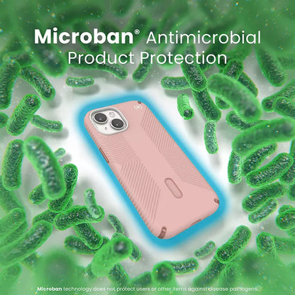 Speck Presidio2 Grip ClickLock & MagSafe – Dėklas, skirtas iPhone 16e / iPhone 15 / iPhone 14 / iPhone 13 (Dahlia Pink/Rose Copper)