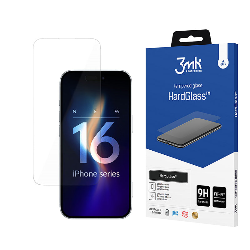 3mk HardGlass – grūdintas stiklas, skirtas „iPhone 16“