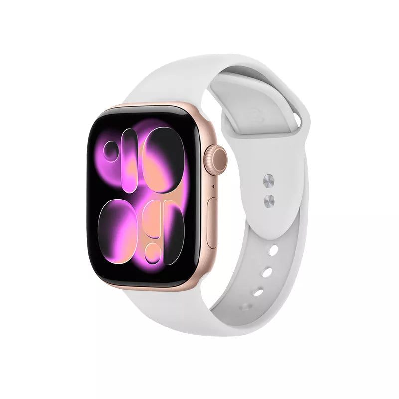 Crong Liquid – Dirželis Apple Watch 44/45/46/49 mm (baltas)