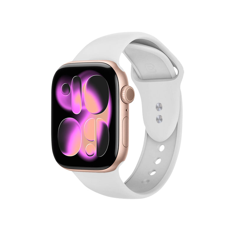 Crong Liquid – Dirželis Apple Watch 44/45/46/49 mm (baltas)