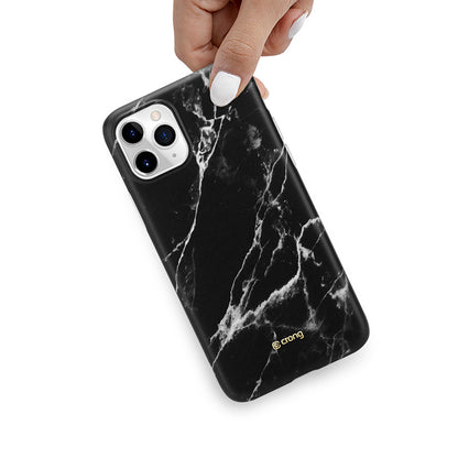 Crong Marble dėklas – dėklas, skirtas iPhone 11 Pro (juodas)