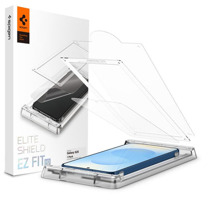 Spigen Elite Shield EZ Fit HD – hidrogelinė ekrano apsauga, skirta Samsung Galaxy S25 (skaidri)