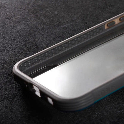 X-Doria Raptic Shield – aliuminio dėklas skirtas iPhone 14 Pro (atsparumas kritimui 3 m) (Marine Blue)