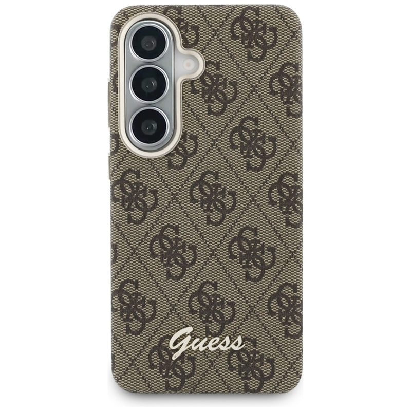 Guess 4G Script MagSafe dėklas - Samsung Galaxy S26 (Rudos)