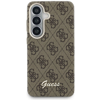 Guess 4G Script MagSafe dėklas - Samsung Galaxy S26 (Rudos)