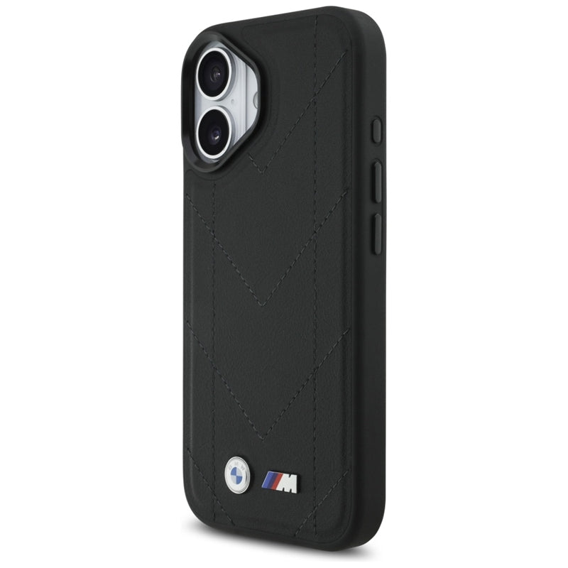 BMW M Dyjuotas logotipas MagSafe - iPhone 17 dėklas (juodas)