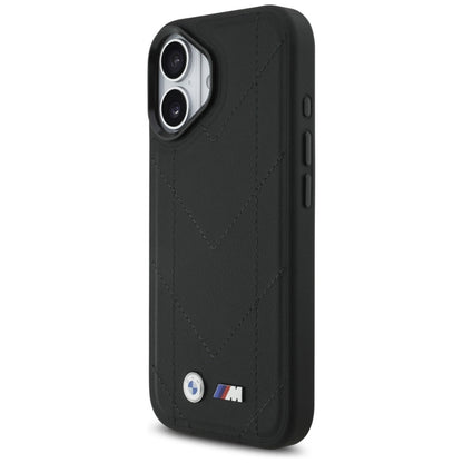 BMW M Dyjuotas logotipas MagSafe - iPhone 17 dėklas (juodas)