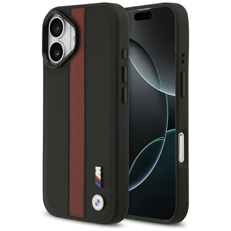 BMW M Perforated Stripe Logo MagSafe - iPhone 17 dėklas (Raudonas)
