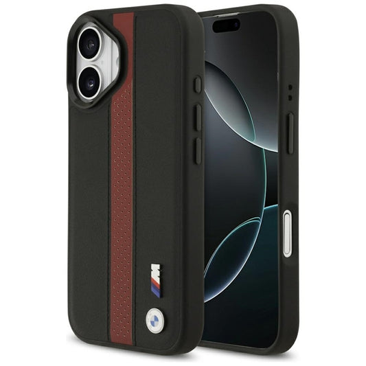 BMW M Perforated Stripe Logo MagSafe - iPhone 17 dėklas (Raudonas)