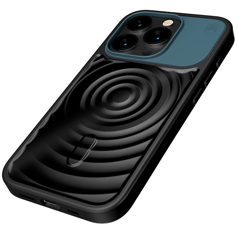 STM Reawaken Ripple MagSafe – dėklas, skirtas „iPhone 15 Pro“ (juodas / Atlantic)