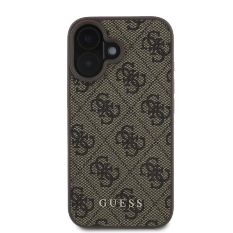Guess 4G Classic - Dėklas iPhone 16 (rudas)