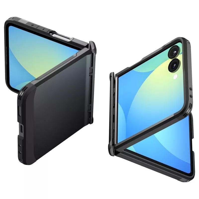 Spigen Slim Armor Pro Mag MagSafe - dėklas, skirtas Samsung Galaxy Z Flip 7 (juodas)