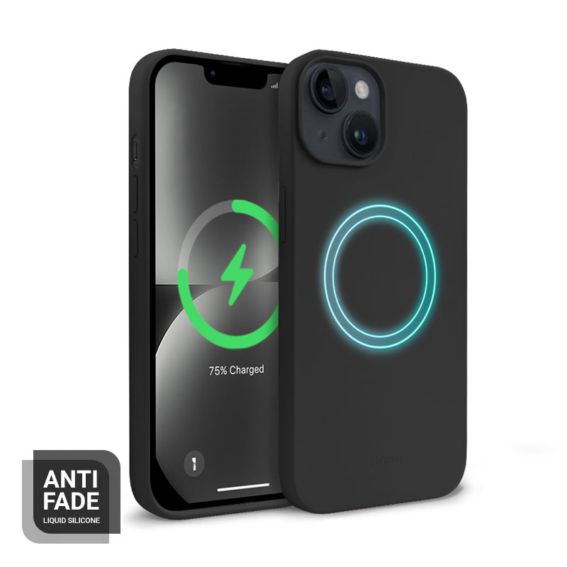 Crong Color Cover Magnetic dėklas, skirtas iPhone 14 Plus (juodas)