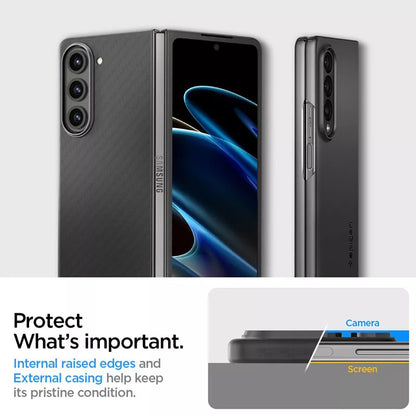 Spigen Airskin Pro – dėklas, skirtas „Samsung Galaxy Z Fold 5“ (juodas)