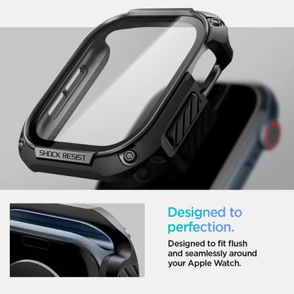Spigen Tough Armor – dėklas skirtas Apple Watch 10 46 mm (Juodas)