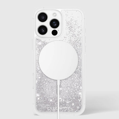 Case-Mate Waterfall MagSafe – Dėklas skirtas iPhone 16 Pro Max (Sidabrinis)